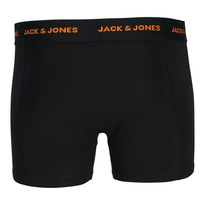 Jack & Jones Men's 3-Pack Cotton Stretch Boxer Briefs Branded Waistband